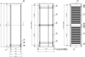 19インチラック/RSシリーズ 図面